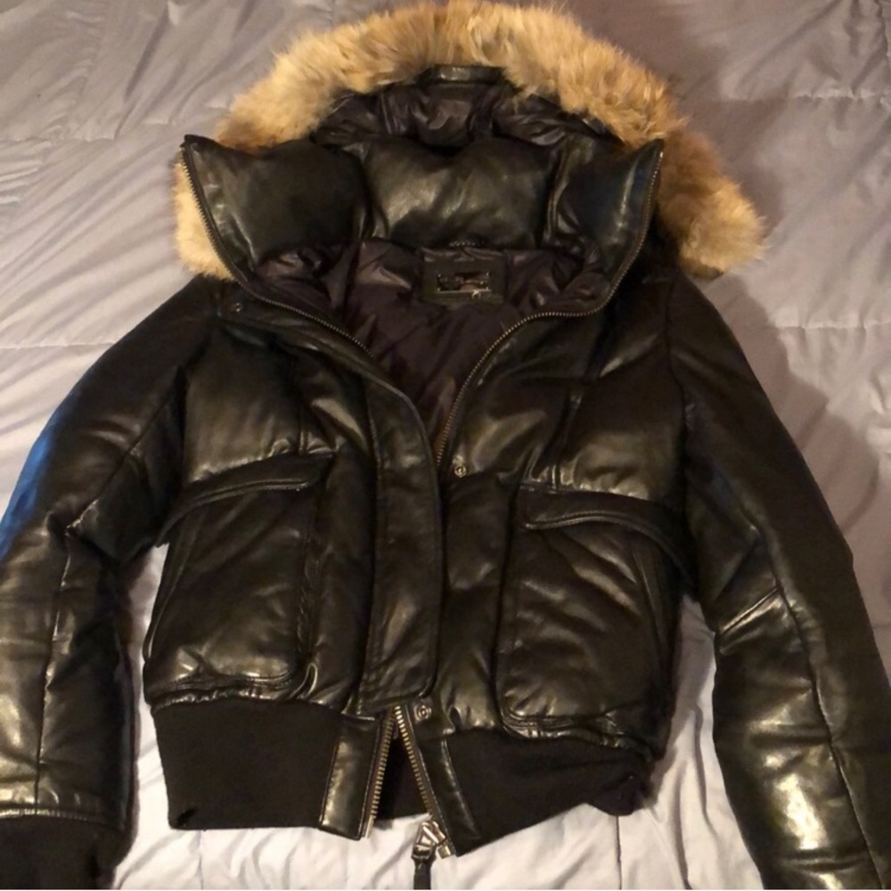 Mackage leather winter coat